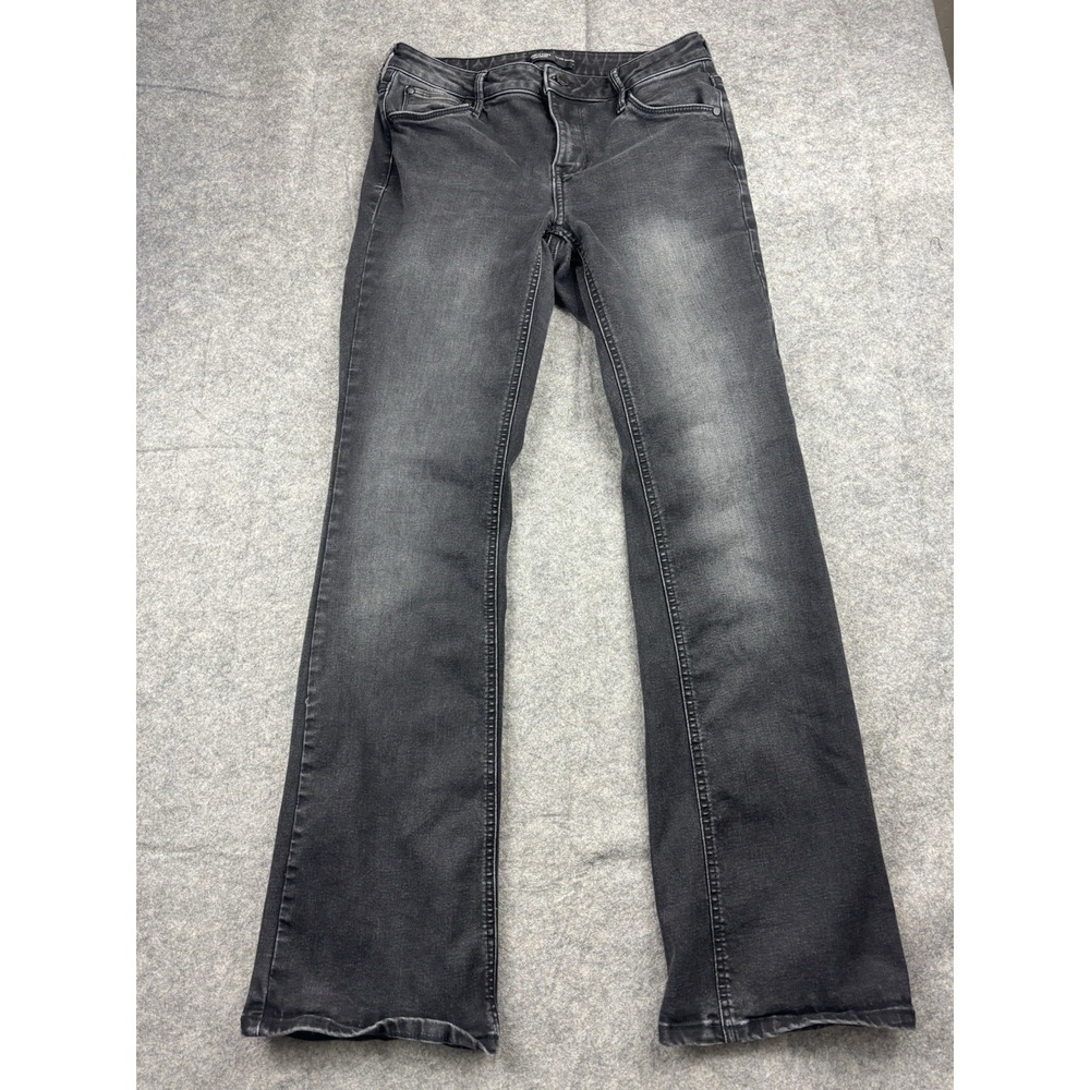 Simply Vera Vera Wang Womens 6 (29x29.5) Bootcut Jeans Dark Wash Mid Rise Denim